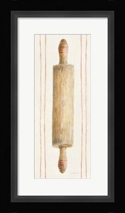 Framed Floursack Kitchen I Print