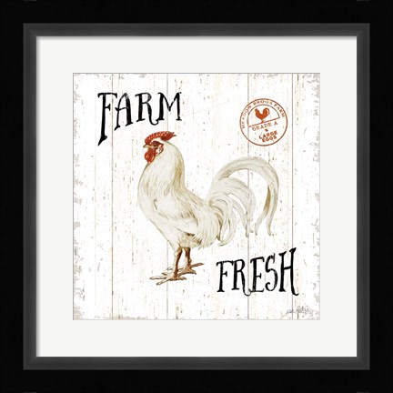 Framed Free Range Fresh III Print