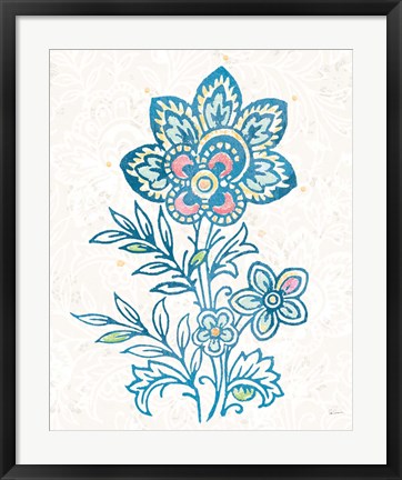 Framed Kala Flower I Print