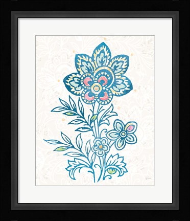 Framed Kala Flower I Print