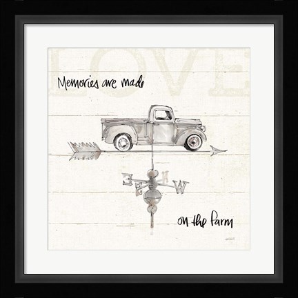 Framed Farm Memories V Truck Print