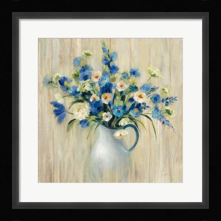 Framed Coastal Bouquet Print