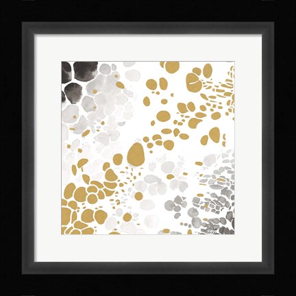Framed Speckled Trio I Print