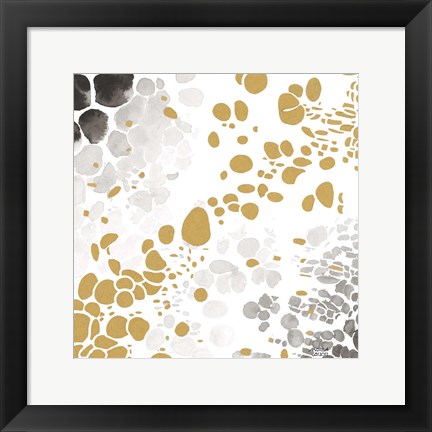 Framed Speckled Trio I Print