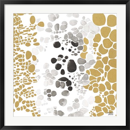 Framed Speckled Trio III Print