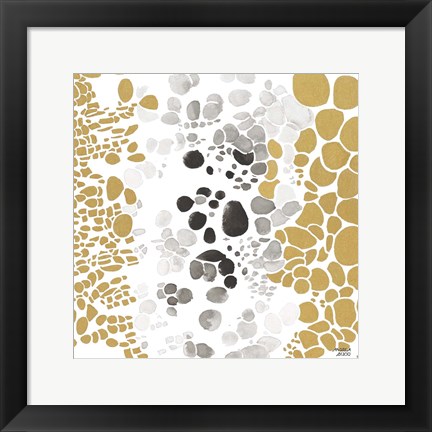 Framed Speckled Trio III Print