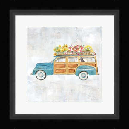 Framed Vintage Station Wagon Print
