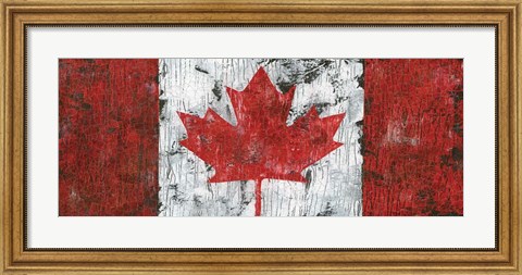 Framed Canada Maple Leaf Landscape Print