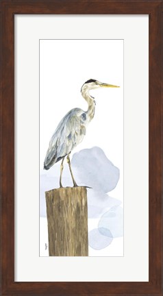 Framed Birds of the Coast Panel I Print