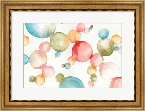 Framed Bubblegum Balloons Print