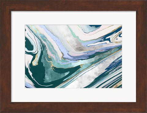 Framed Marble Petroleum I Print