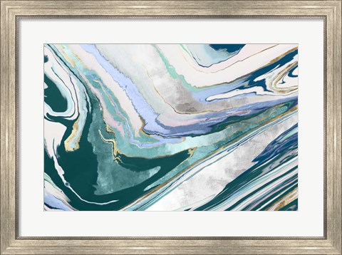 Framed Marble Petroleum I Print