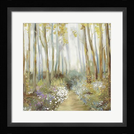 Framed Misty Trees Print