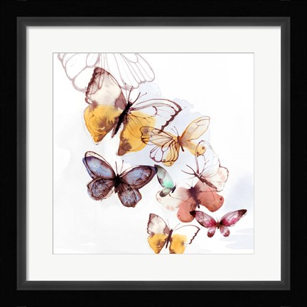 Framed Butterfly Fly Away I Print
