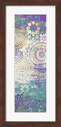Framed Purple Mosaic II Print