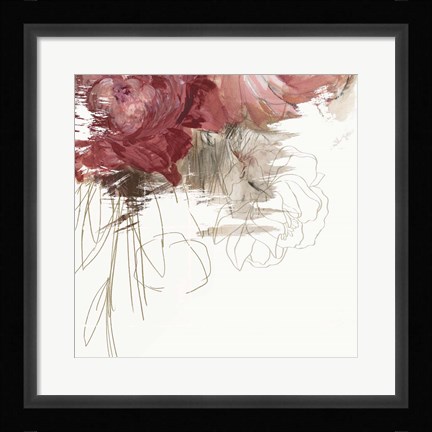 Framed Crimson Lust III Print