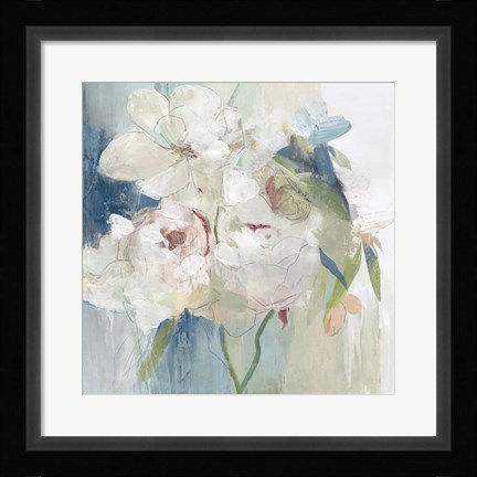 Framed Blissful Peony I Print