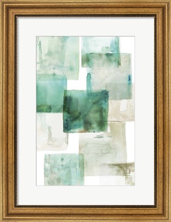 Framed Aperture I Green Print