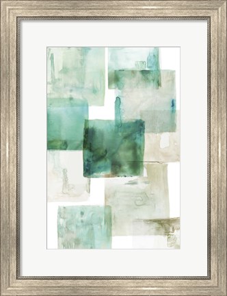 Framed Aperture I Green Print