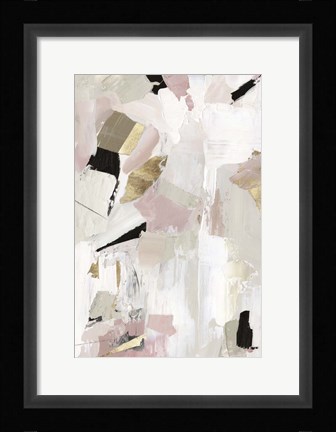 Framed Black Rose Gold I Print