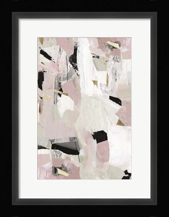 Framed Black Rose Gold II Print