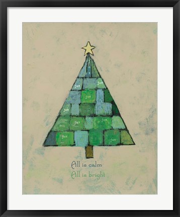 Framed Christmas Tree I Print