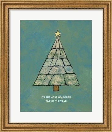 Framed Christmas Tree II Print