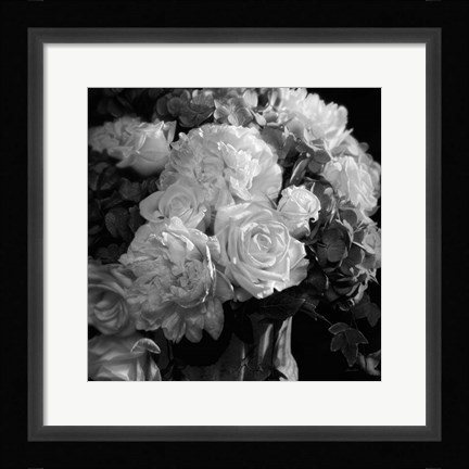 Framed Rhapsody in Bloom - B&amp;W Print