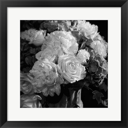 Framed Rhapsody in Bloom - B&amp;W Print