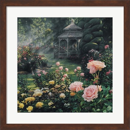 Framed Rose Garden - Paradise Found - Square Print