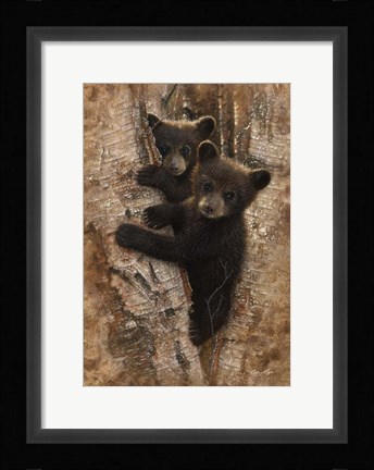 Framed Curious Cubs Print