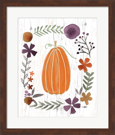 Framed Autumn Pumpkin Print
