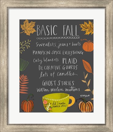 Framed Basic Fall Print