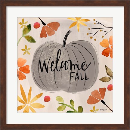 Framed Welcome Fall Print