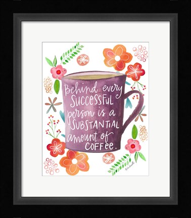 Framed Coffee Success Print