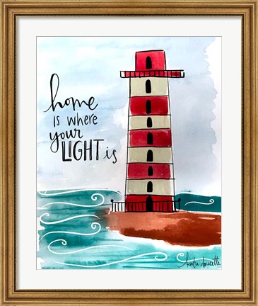 Framed Home is Where Your Light Is Print