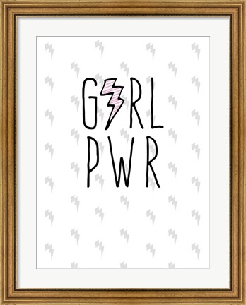 Framed GRL PWR Print