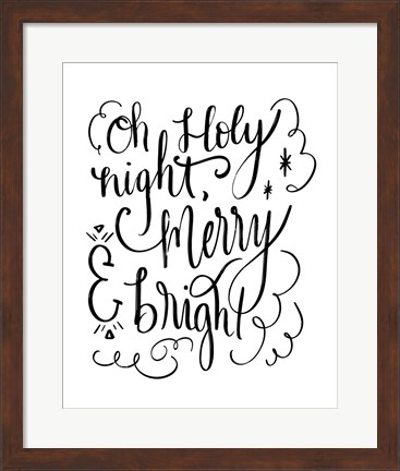 Framed Holy Night II Print