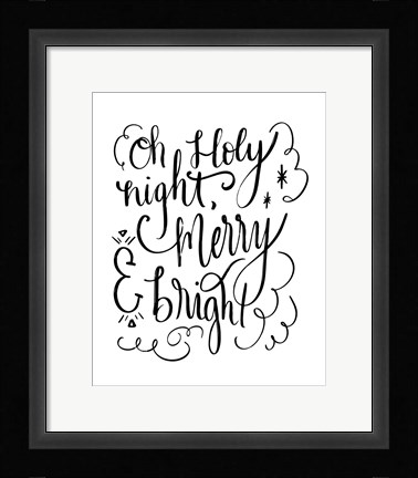 Framed Holy Night II Print