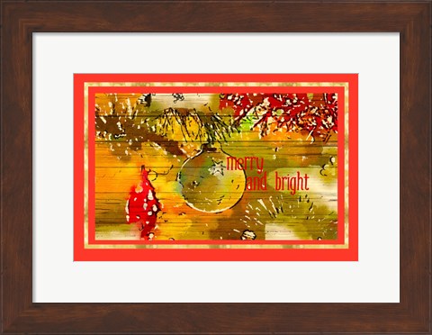 Framed Merry and Bright II Print