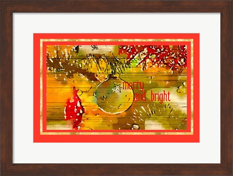 Framed Merry and Bright II Print