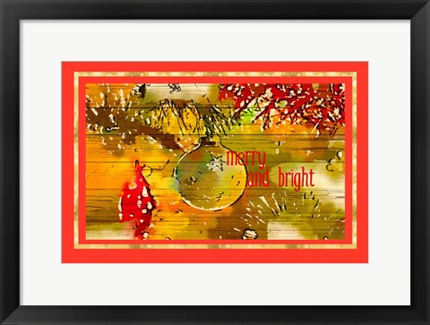 Framed Merry and Bright II Print