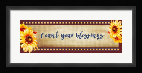 Framed Count Your Blessings Print