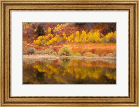 Framed Autumn&#39;s Reflection Print