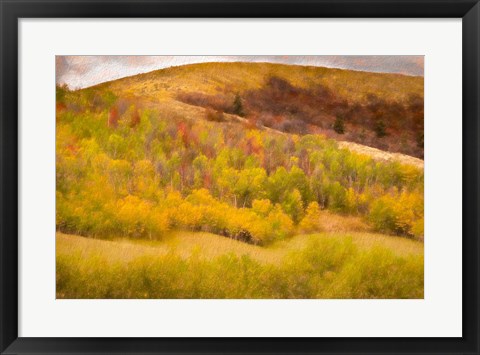 Framed Autumn on the Hill Print