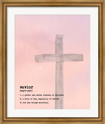 Framed Savior III Print