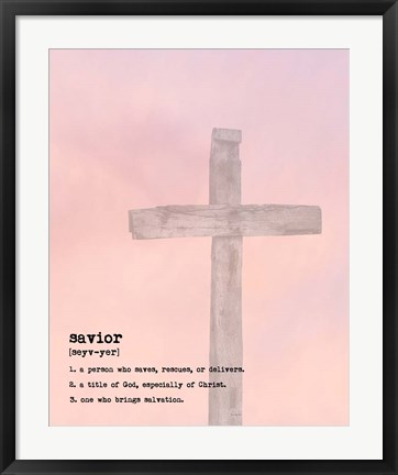 Framed Savior III Print