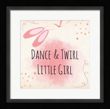 Framed Dance &amp; Twirl Print