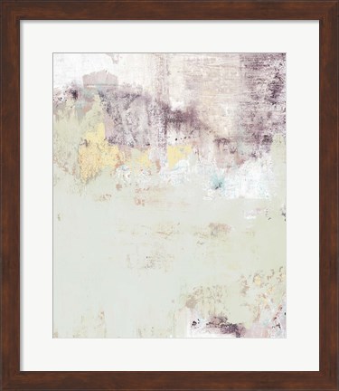 Framed Lavender Floral Abstract Print