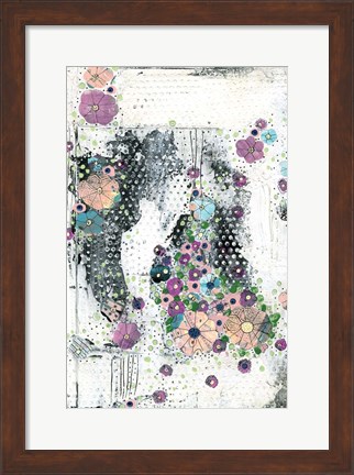 Framed Floral Abstract I Print